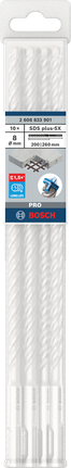 Löökpuur PRO SDS plus-5X, 8 × 200 × 260 mm, 10 tk Bosch Professional – Bosch Professional