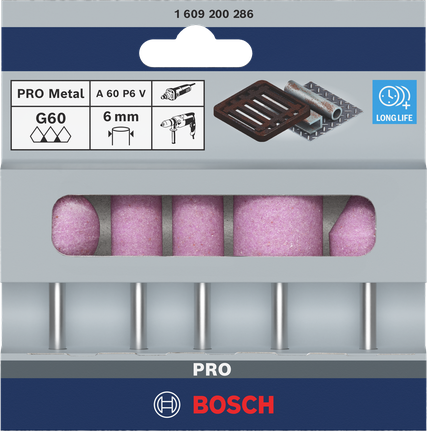 Lihvimisotsakute komplekt PRO Steel, 25 x 24; 15 x 30; 15 x 30; 25 x 25; 20 x 25 mm, G60; G60; G60; G60; G60, 5 tk Bosch Professional – Bosch Professional