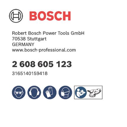 Lihvketas PRO F355, 125 mm, G1200, 5 tk Bosch Professional – Bosch Professional
