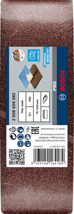 Lihvlint PRO X440, 75 × 533 mm, G80, 10 tk Bosch Professional – Bosch Professional