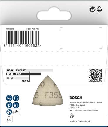 Lihvpaber PRO F355, 93 mm, G400, 5 tk Bosch Professional – Bosch Professional