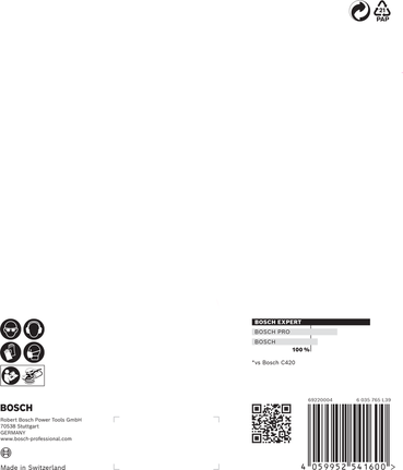 Lihvpaberite EXPERT C470 komplekt ekstsentriklihvmasinate jaoks, 150 mm, 6 ava, G 60/120/240, 6-osaline Bosch EXPERT – Bosch EXPERT