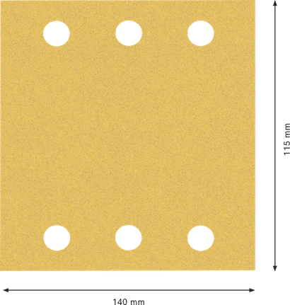 Lihvpaberite EXPERT C470 komplekt orbitaallihvmasinate jaoks, 115 × 140 mm, G 2x40/2x60/2x80/2x120/2x180, 10 tk Bosch EXPERT – Bosch EXPERT