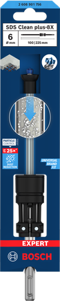 Löökpuur EXPERT SDS Clean plus-8X 6 x 100 x 225 Bosch EXPERT – Bosch EXPERT