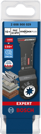 Mitmeotstarbelise tööriista leht EXPERT MultiMax PAIZ 32 APIT, 32 mm, 10 tk Bosch EXPERT – Bosch EXPERT