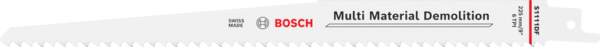 Multi Material Demolition S1111DF tera, 1,25 × 19 × 225 mm, 5 tk Bosch Professional – Bosch Professional