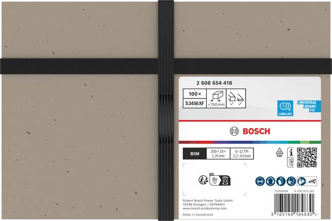 Multi Material S3456XF tera, 1,25 × 19 × 200 mm, 100 tk Bosch Professional – Bosch Professional