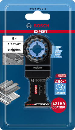 Multitööriista leht EXPERT MetalMax AIZ 32 AIT, 40 × 32 mm, 5 tk Bosch EXPERT – Bosch EXPERT