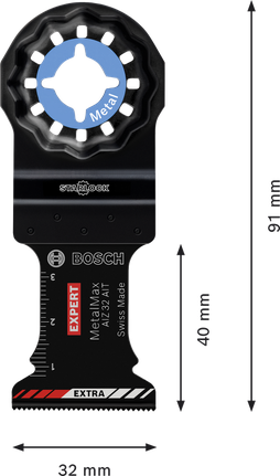 Multitööriista leht EXPERT MetalMax AIZ 32 AIT, 40 × 32 mm, 5 tk Bosch EXPERT – Bosch EXPERT