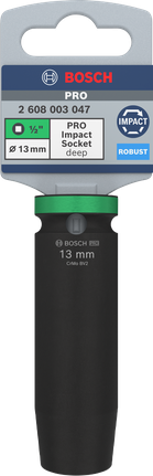 Padrunvõti PRO Impact, 1/2 tolli, 13 mm, sügav Bosch Professional – Bosch Professional