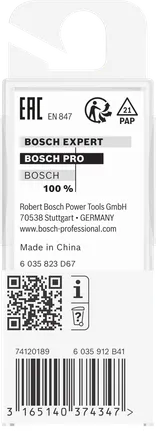 Bosch Professional alumise laagriga tasapinnaline freesitera, Ø 6,4 x L 16,2, varre läbimõõt 6 mm – Bosch Professional