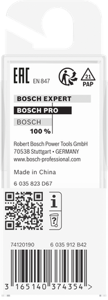 Bosch Professional alumise laagriga tasapinnaline freesitera, Ø 9,5 x L 13,7, varre läbimõõt 6 mm – Bosch Professional