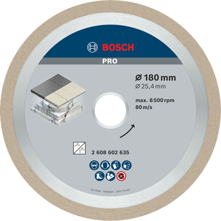 Bosch Professional Ceramic teemantketas, 180 × 25,4 mm – Bosch Professional