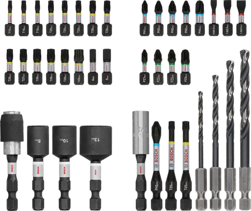 Tarvikute komplekt Impact Metal Set, 40 tk Bosch Professional – Bosch Professional
