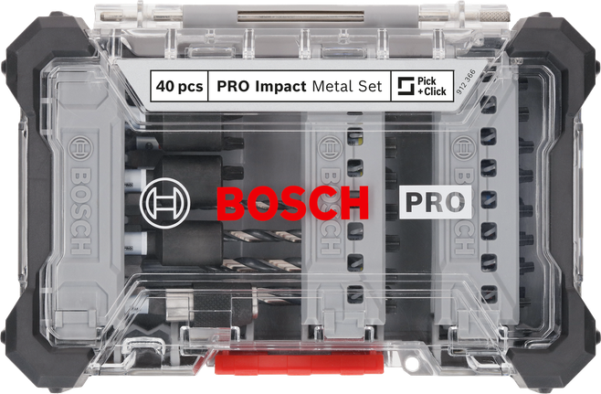 Tarvikute komplekt Impact Metal Set, 40 tk Bosch Professional – Bosch Professional