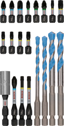 Tarvikute komplekt Impact Mixed Set, 20 tk Bosch Professional – Bosch Professional