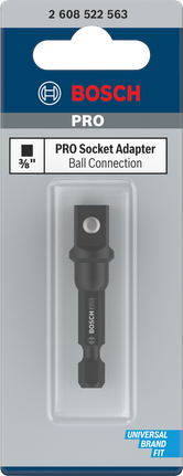 Bosch Professional kuulühendusega pesaadapter, 3/8 tolli, 50 mm – Bosch Professional