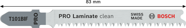 Bosch Professional Laminate clean T101BIF tikksaeleht, 83 mm, 2 tk – Bosch Professional