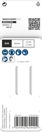 Bosch Professional Laminate clean T101BIF tikksaeleht, 83 mm, 2 tk – Bosch Professional