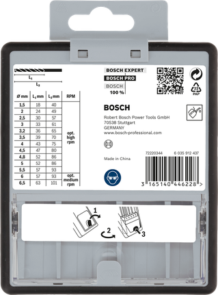 Keerdpuuride komplekt metallile HSS-G, 13 tk Bosch Professional – Bosch Professional