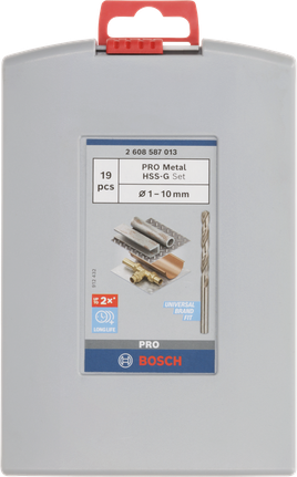 Keerdpuuride komplekt metallile HSS-G, 19 tk Bosch Professional – Bosch Professional