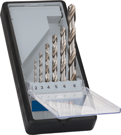 Keerdpuuride komplekt metallile HSS-G, 6 tk Bosch Professional – Bosch Professional