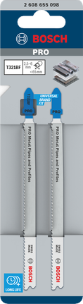 Tikksaeleht Metal Pipes and Profiles T321BF, 132 mm, 2 tk Bosch Professional – Bosch Professional