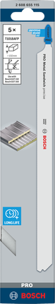 Tikksaeleht Metal Sandwich T1018AFP, 250 mm, 5 tk Bosch Professional – Bosch Professional