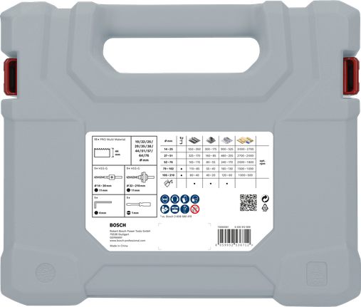 Bosch Professional Multi Material augusae komplekt, 17 tk – Bosch Professional