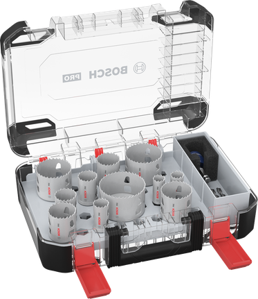 Bosch Professional Multi Material PC Plus augusae komplekt, 14 tk, läbimõõt 20; 22; 25; 32; 35; 40; 44; 51; 60; 64; 76 mm – Bosch Professional