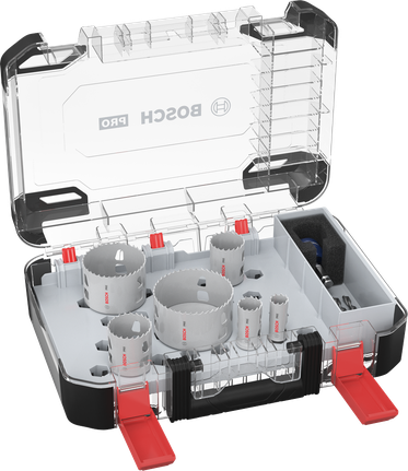 Bosch Professional Multi Material PC Plus augusae komplekt, 9 tk, läbimõõt 19; 25; 38; 44; 68; 83 mm, tööpikkus 44 mm – Bosch Professional