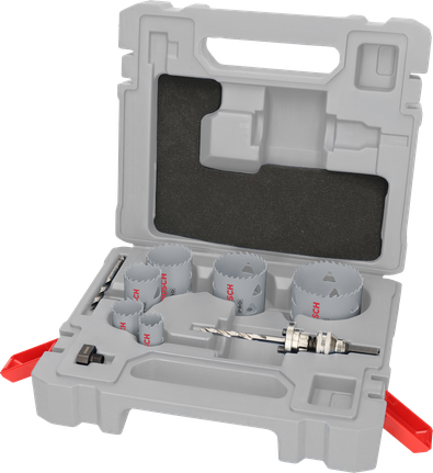 Bosch Professional Multi Material Q-Lock augusae spindlikomplekt, 10 tk, läbimõõt 22; 29; 35; 44; 51; 65 mm – Bosch Professional