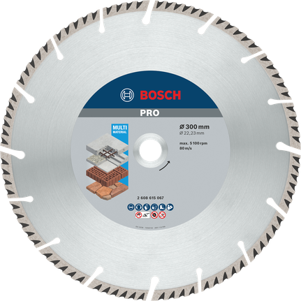 Bosch Professional Multi Material teemantketas, 300 × 22,23 mm – Bosch Professional