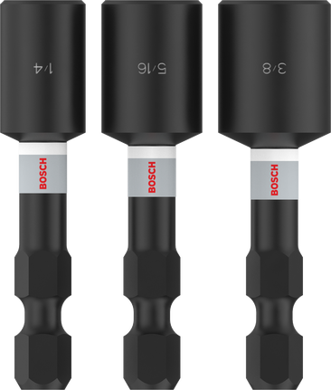 Bosch Professional Nutsetter Impact, 1/4" x 50 mm, 5/16" x 50 mm, 3/8" x 50 mm, 3 tk – Bosch Professional