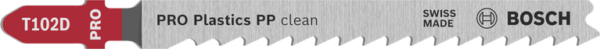 Bosch Professional Plastics PP clean T102D tikksaeleht, 100 mm, 2 tk – Bosch Professional