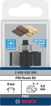 Bosch Professional profileerimise freesitera astmelõikuseks, 9,6 mm, varre läbimõõt 8 mm – Bosch Professional