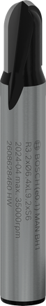 Bosch Professional profileerimise freesitera süvistuspuur, R 3,2, varre läbimõõt 6 mm – Bosch Professional