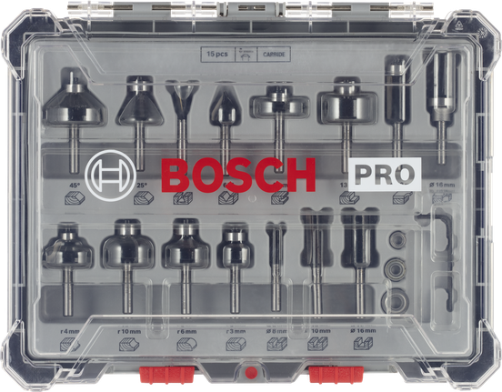 Bosch Professional segafreesitera komplekt, varre läbimõõt 6 mm, 15 tk – Bosch Professional