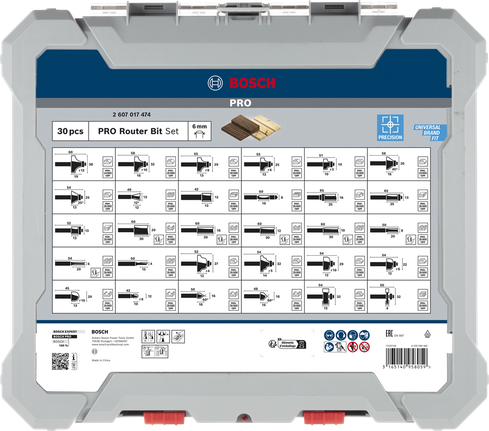 Bosch Professional segafreesitera komplekt, varre läbimõõt 6 mm, 30 tk – Bosch Professional