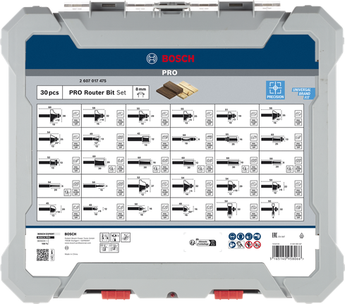 Bosch Professional segafreesitera komplekt, varre läbimõõt 8 mm, 30 tk – Bosch Professional