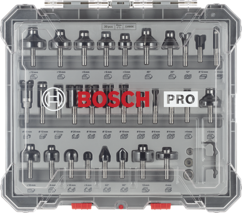 Bosch Professional segafreesitera komplekt, varre läbimõõt 8 mm, 30 tk – Bosch Professional