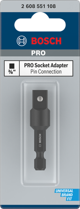 Padruniadapter tihvtühendusega, 3/8", 50 mm Bosch Professional – Bosch Professional