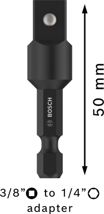 Padruniadapter tihvtühendusega, 3/8", 50 mm Bosch Professional – Bosch Professional