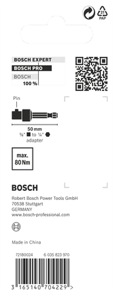 Padruniadapter tihvtühendusega, 3/8", 50 mm Bosch Professional – Bosch Professional