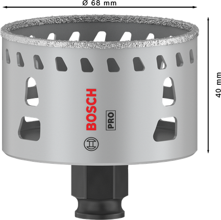 Bosch Professional Tile PC Plus augusaag, 68 mm, HS – Bosch Professional