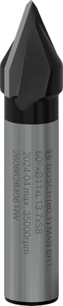 Bosch Professional V-soone freesitera, 60° x Ø 11, varre läbimõõt 8 mm – Bosch Professional