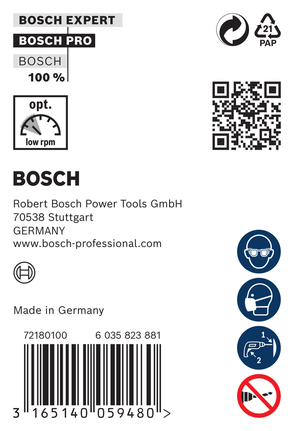 Läbiviigupuur puidule HSS, 8 × 75 × 600 mm Bosch Professional – Bosch Professional