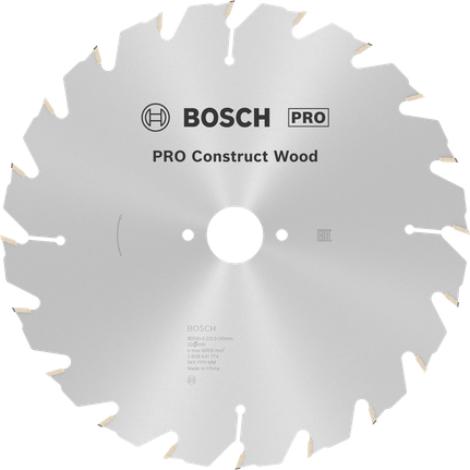 Puidusae ketas PRO Construct Wood, 250 × 3,2 × 30 mm Bosch Professional – Bosch Professional