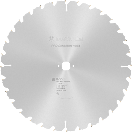 Puidusae ketas PRO Construct Wood, 450 × 3,8 × 30 mm Bosch Professional – Bosch Professional