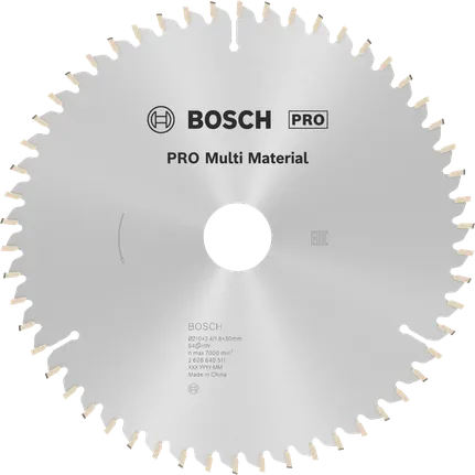 Puidusae ketas PRO Multi Material, 210 × 2,4 × 30 mm Bosch Professional – Bosch Professional